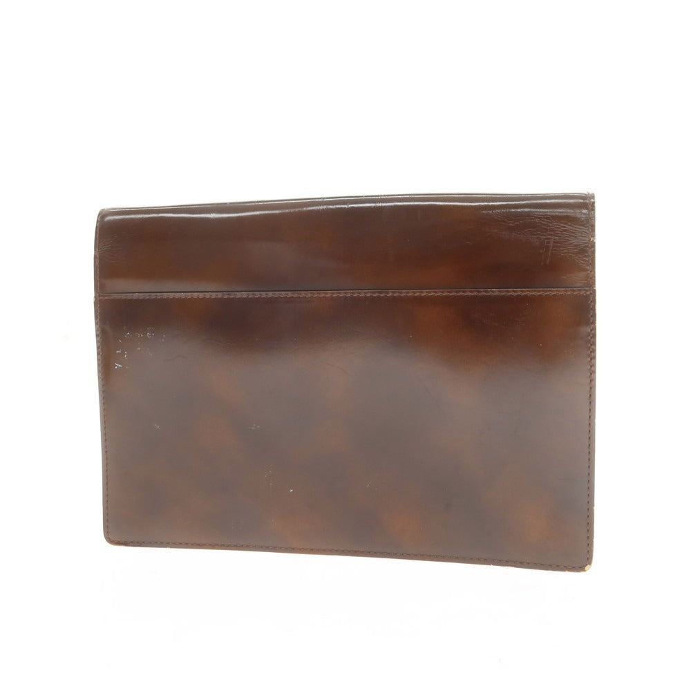 [Used] Dunhill Leather Clutch Bag Brown [Condition Rank C] [Men&