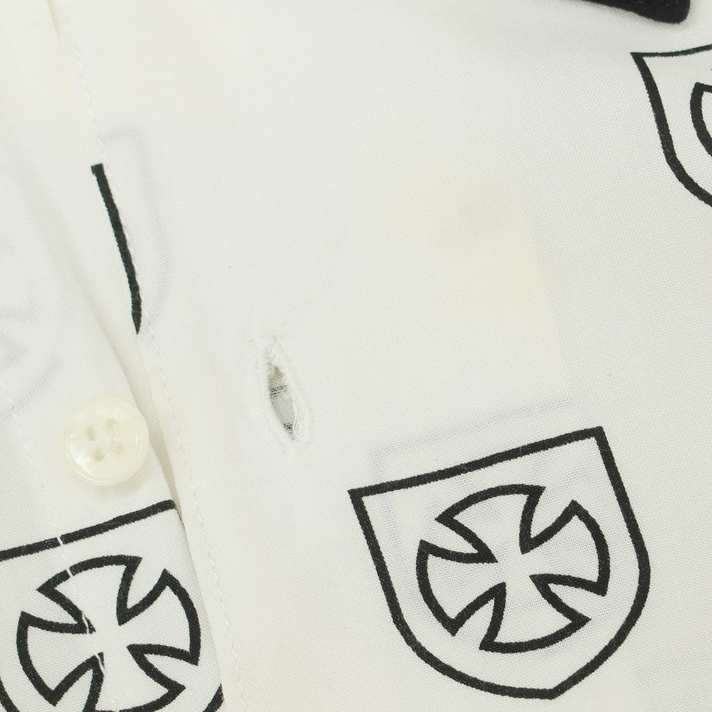 [Used] Brixton BRIXTON x INDEPENDENT Cotton rayon short sleeve shirt White x black [S] [Condition rank B] [Men&