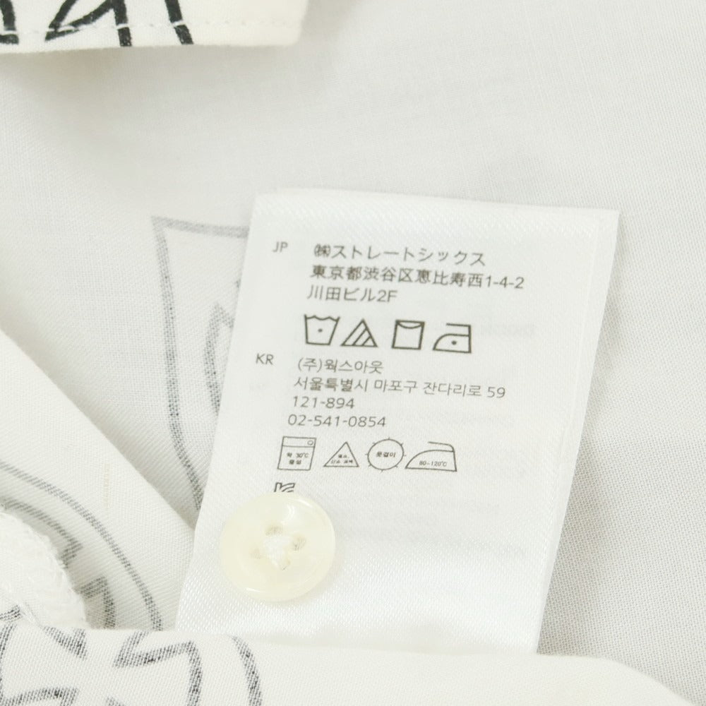 [Used] Brixton BRIXTON x INDEPENDENT Cotton rayon short sleeve shirt White x black [S] [Condition rank B] [Men&
