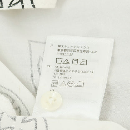 [Used] Brixton BRIXTON x INDEPENDENT Cotton rayon short sleeve shirt White x black [S] [Condition rank B] [Men&