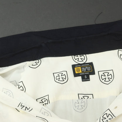[Used] Brixton BRIXTON x INDEPENDENT Cotton rayon short sleeve shirt White x black [S] [Condition rank B] [Men&
