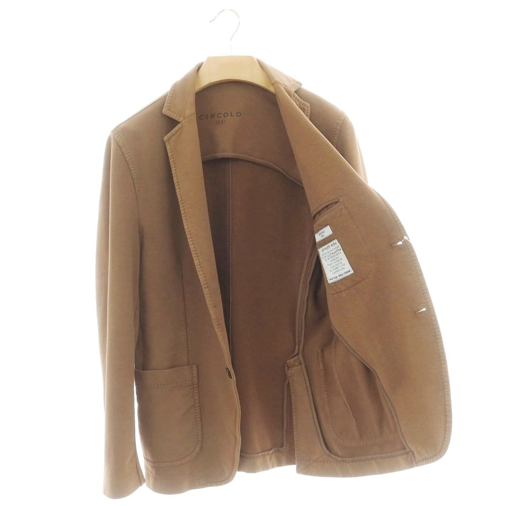 【中古】チルコロ1901 CIRCOLO 1901 コットンジャージー カジュアルジャケット ブラウン【 48 】【 状態ランクC 】【 メンズ 】
