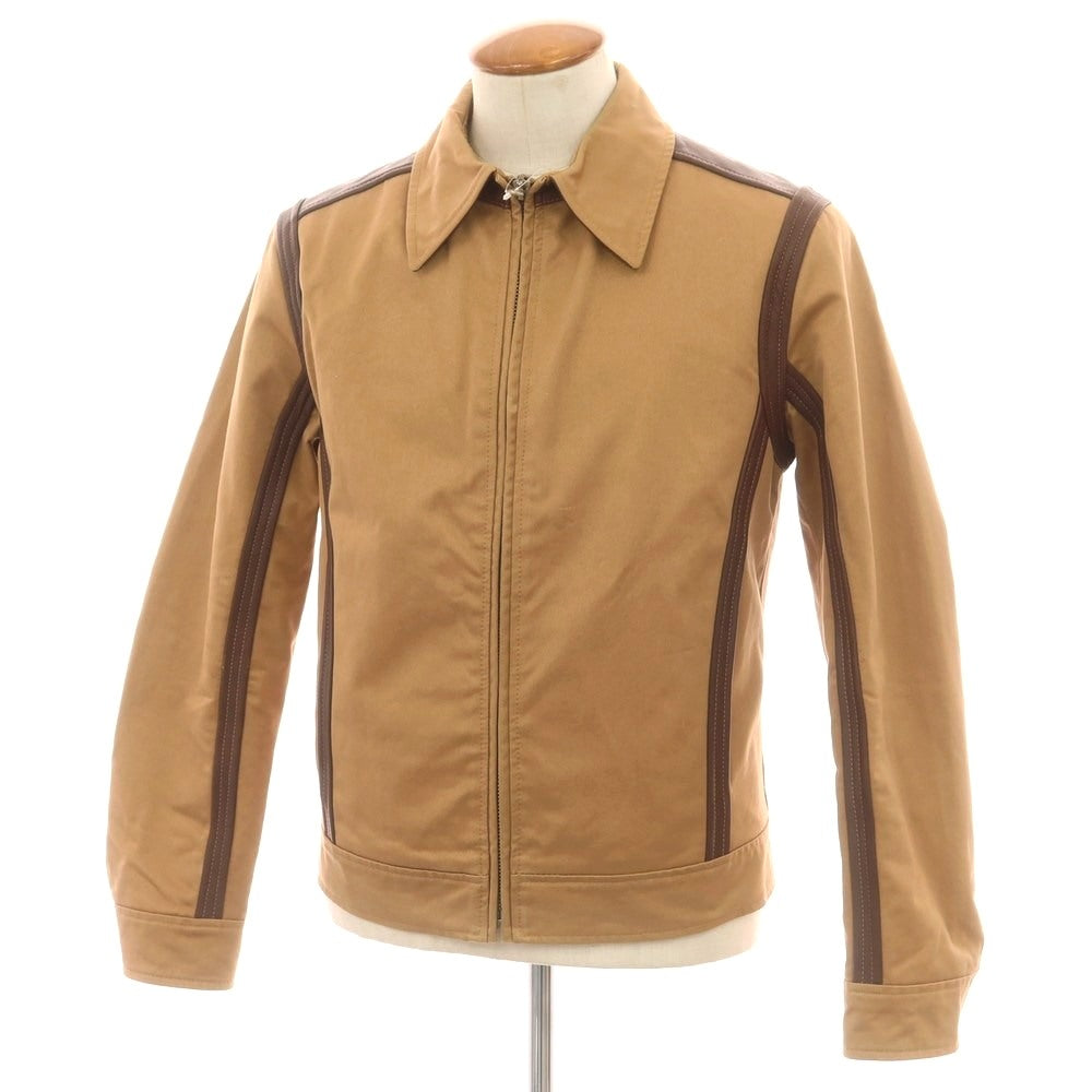 【中古】ドルチェアンドガッバーナ DOLCE&amp;GABBANA コットン ジップアップ ブルゾン ライトブラウン【 M 】【 状態ランクD 】【 メンズ 】