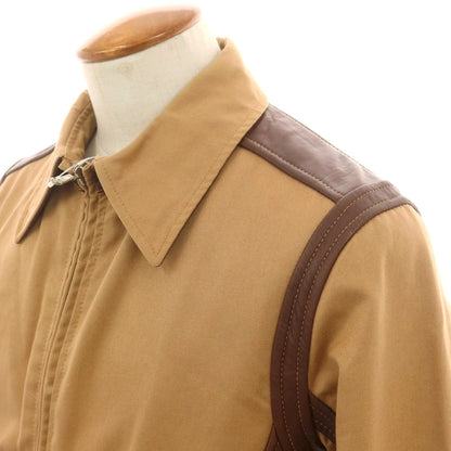 【中古】ドルチェアンドガッバーナ DOLCE&amp;GABBANA コットン ジップアップ ブルゾン ライトブラウン【 M 】【 状態ランクD 】【 メンズ 】