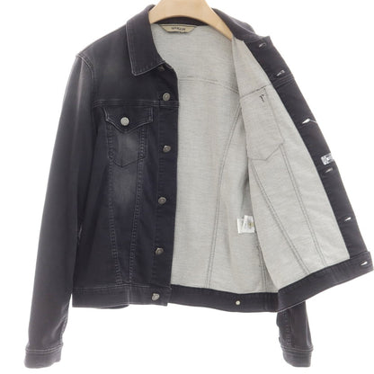【中古】シビリア SIVIGLIA スウェット ジージャン デニムジャケット ブラック【 M 】【 状態ランクB 】【 メンズ 】