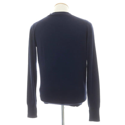 【中古】ジョンスメドレー JOHN SMEDLEY ハイゲージ ニュージーランドメリノ ウール カーディガン ネイビー【 S 】【 状態ランクB 】【 メンズ 】