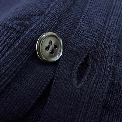 【中古】ジョンスメドレー JOHN SMEDLEY ハイゲージ ニュージーランドメリノ ウール カーディガン ネイビー【 S 】【 状態ランクB 】【 メンズ 】
