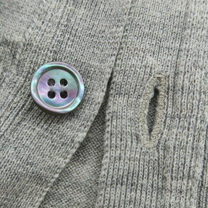 【中古】ジョンスメドレー JOHN SMEDLEY ハイゲージ ニュージーランドメリノ ウール カーディガン グレー【 S 】【 状態ランクB 】【 メンズ 】