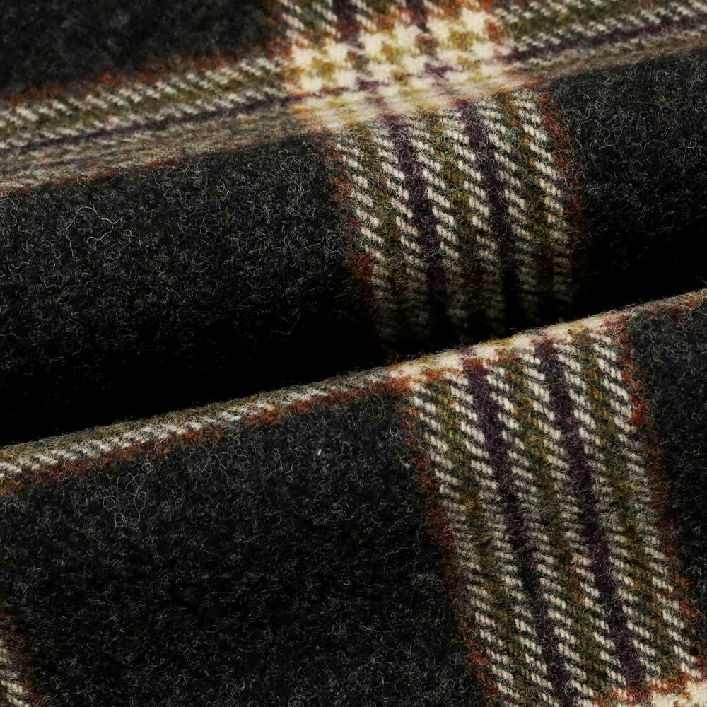 【中古】ジョシュアエリス Joshua Ellis ウール チェック マフラー ブラック系xベージュ【 状態ランクA 】【 メンズ 】