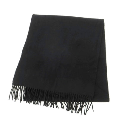 【中古】ジョンストンズ JOHNSTONS カシミヤ マフラー ブラック【 状態ランクA 】【 メンズ 】