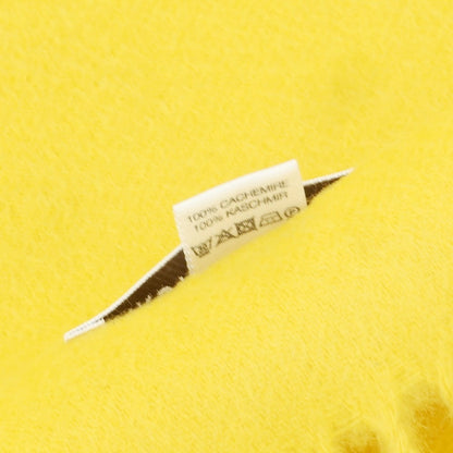 【中古】ジョンストンズ JOHNSTONS カシミヤ マフラー イエロー【 状態ランクA 】【 メンズ 】