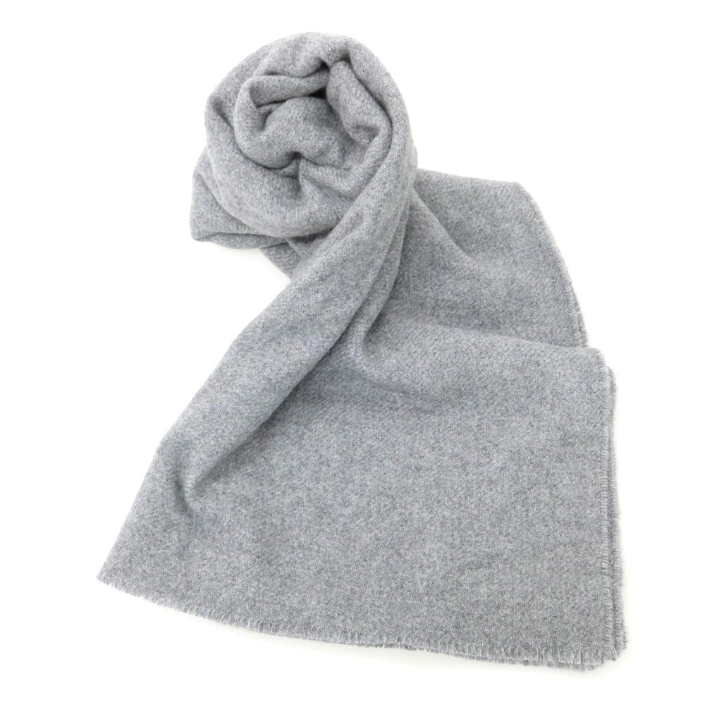 【中古】ジョンストンズ JOHNSTONS カシミヤ マフラー グレー【 状態ランクA 】【 メンズ 】