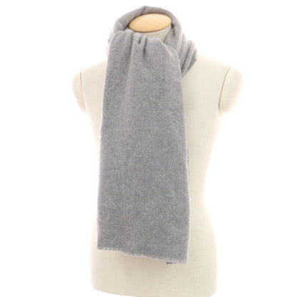 【中古】ジョンストンズ JOHNSTONS カシミヤ マフラー グレー【 状態ランクA 】【 メンズ 】