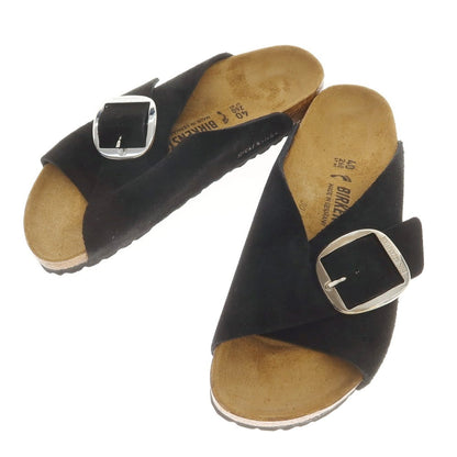 【中古】【未使用】ビルケンシュトック BIRKENSTOCK Arosa Big Buckle スエード サンダル ブラック【 40 】【 状態ランクS 】【 メンズ 】