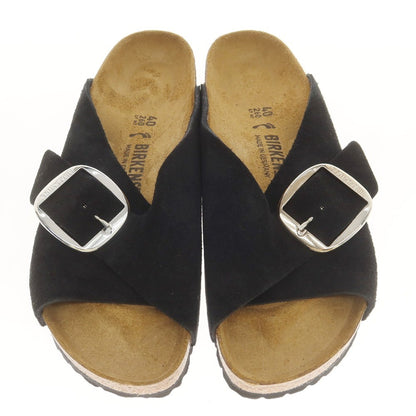 【中古】【未使用】ビルケンシュトック BIRKENSTOCK Arosa Big Buckle スエード サンダル ブラック【 40 】【 状態ランクS 】【 メンズ 】