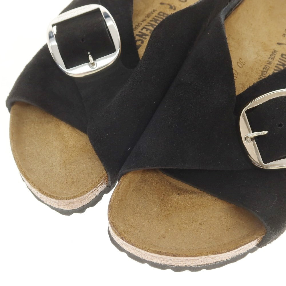 【中古】【未使用】ビルケンシュトック BIRKENSTOCK Arosa Big Buckle スエード サンダル ブラック【 40 】【 状態ランクS 】【 メンズ 】