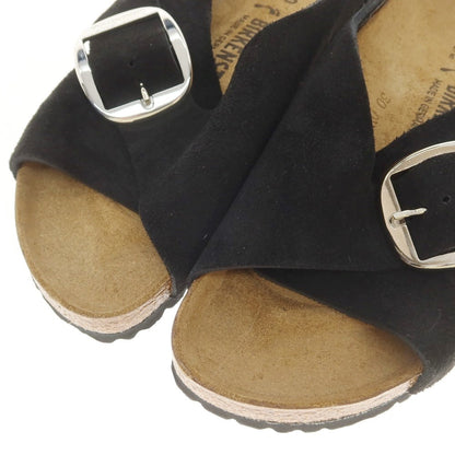 【中古】【未使用】ビルケンシュトック BIRKENSTOCK Arosa Big Buckle スエード サンダル ブラック【 40 】【 状態ランクS 】【 メンズ 】