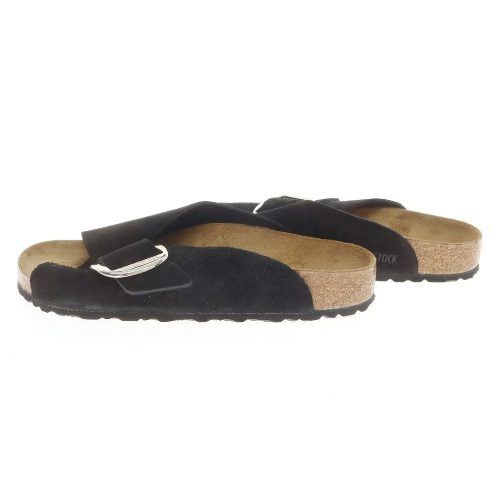 【中古】【未使用】ビルケンシュトック BIRKENSTOCK Arosa Big Buckle スエード サンダル ブラック【 40 】【 状態ランクS 】【 メンズ 】