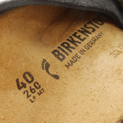 【中古】【未使用】ビルケンシュトック BIRKENSTOCK Arosa Big Buckle スエード サンダル ブラック【 40 】【 状態ランクS 】【 メンズ 】