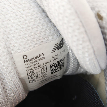 【中古】ニューバランス NEW BALANCE M990AF4 USA製 スエード スニーカー ライトグレー【 26cm 】【 状態ランクA 】【 メンズ 】
