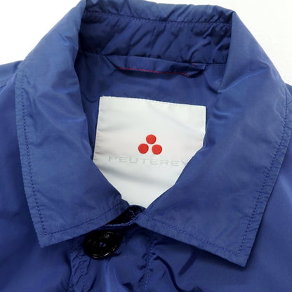 【中古】ピューテリー PEUTEREY ナイロン ステンカラーコート ブルー系【 48 】【 状態ランクC 】【 メンズ 】