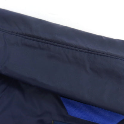 【中古】ポロゴルフ POLO GOLF ナイロン スタンドカラー ジップアップ 中綿ベスト ブルーxネイビー【 M 】【 状態ランクC 】【 メンズ 】