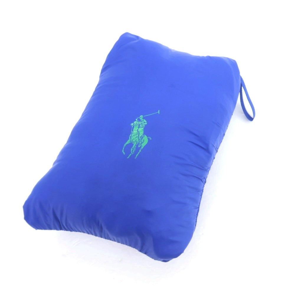 【中古】ポロゴルフ POLO GOLF ナイロン スタンドカラー ジップアップ 中綿ベスト ブルーxネイビー【サイズM】【 状態ランクC 】【 メンズ 】 [DPD]