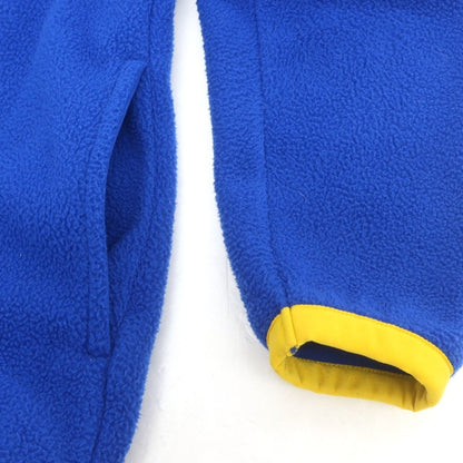 【中古】ポロ ラルフローレン Polo Ralph Lauren ポリエステル スタンドカラー ハーフジップ フリースジャケット ブルーxイエロー【 M 】【 状態ランクB 】【 メンズ 】