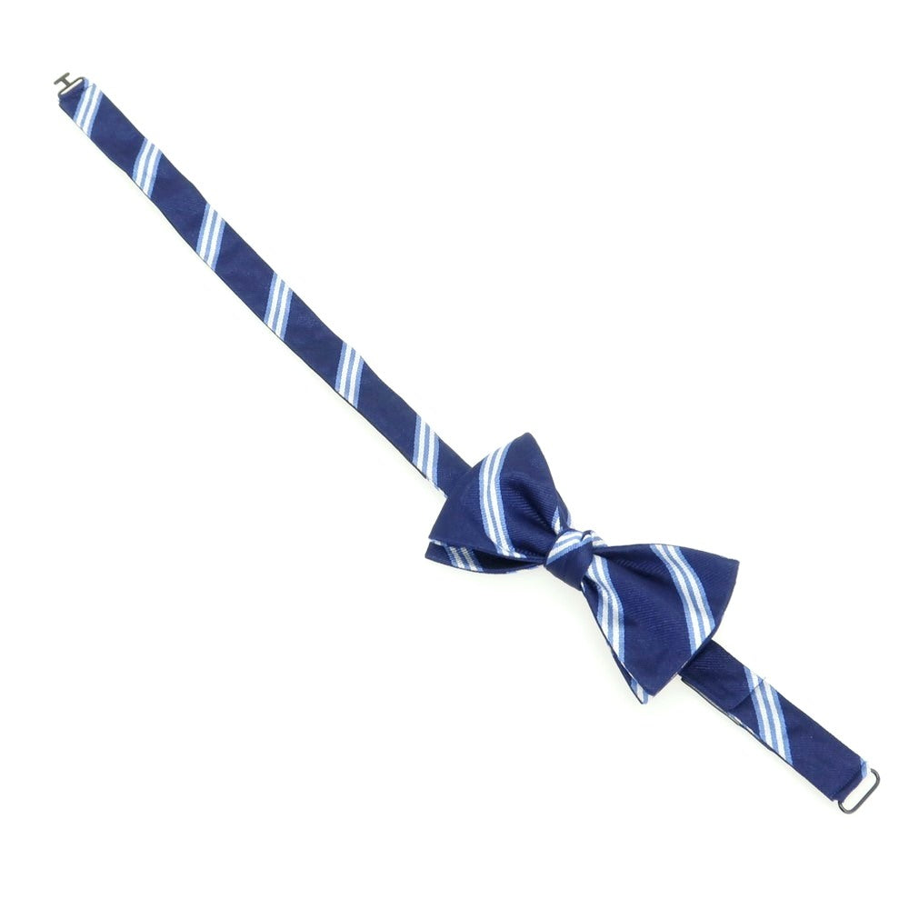 【中古】ポロ ラルフローレン Polo Ralph Lauren シルク ボウタイ 蝶ネクタイ ネイビーxホワイト×ブルー【 状態ランクC 】【 メンズ 】