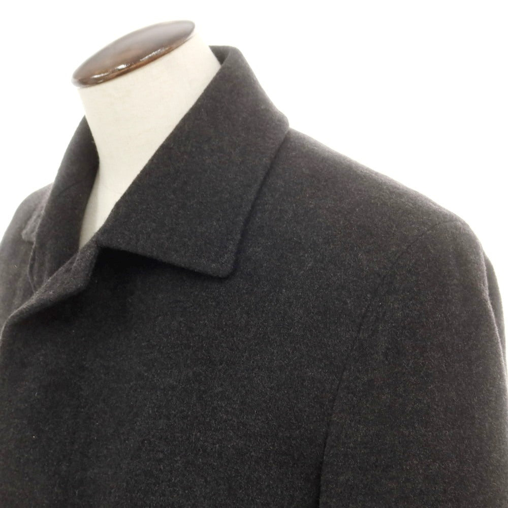 【中古】ダーバン D’URBAN カシミヤ ステンカラーコート チャコール系【 LL 】【 状態ランクC 】【 メンズ 】