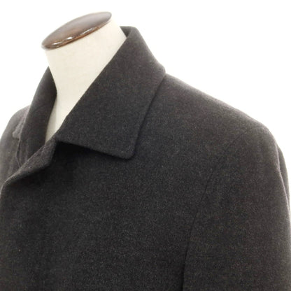 【中古】ダーバン D’URBAN カシミヤ ステンカラーコート チャコール系【 LL 】【 状態ランクC 】【 メンズ 】