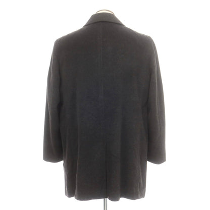 【中古】ダーバン D’URBAN カシミヤ ステンカラーコート チャコール系【 LL 】【 状態ランクC 】【 メンズ 】