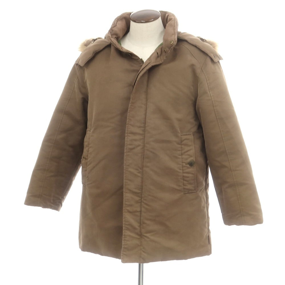 【中古】モンクレール MONCLER コットンポリエステル ダウンコート ブラウン【 2 】【 状態ランクD 】【 メンズ 】