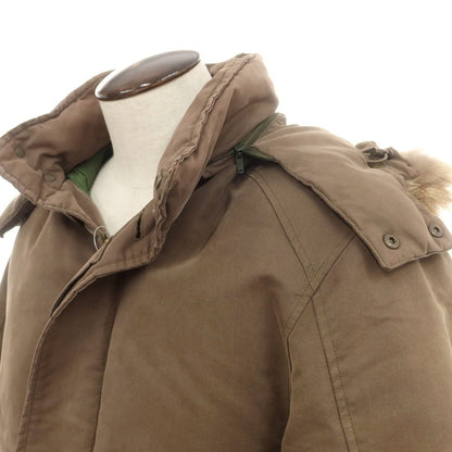 【中古】モンクレール MONCLER コットンポリエステル ダウンコート ブラウン【 2 】【 状態ランクD 】【 メンズ 】