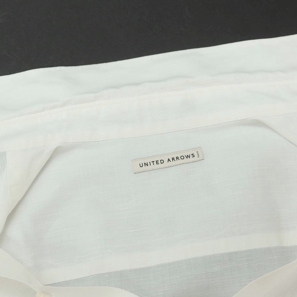 [Used] UNITED ARROWS Cotton Linen Casual Shirt White [M] [Condition Rank B] [Men&