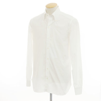 [Used] Luigi Borrelli Cotton Button-down Dress Shirt White [38] [Condition Rank D] [Men&