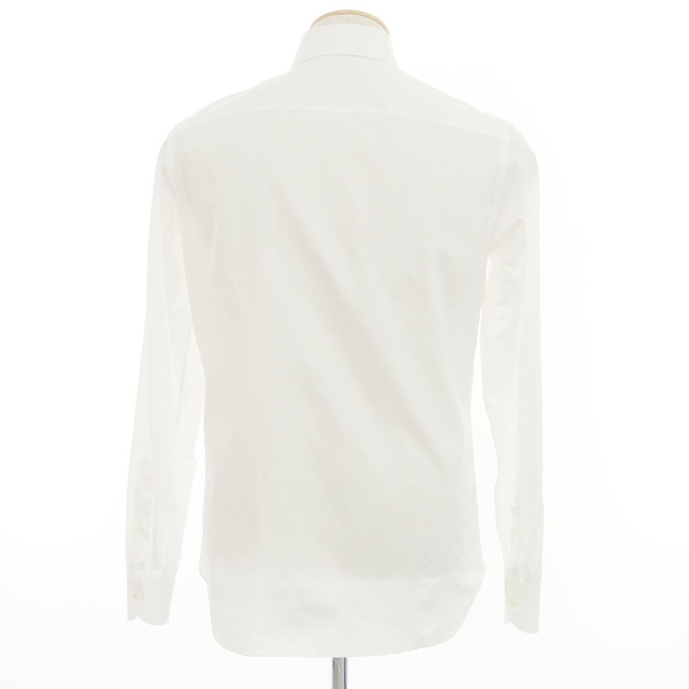 [Used] Luigi Borrelli Cotton Button-down Dress Shirt White [38] [Condition Rank D] [Men&