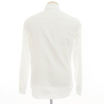 [Used] Luigi Borrelli Cotton Button-down Dress Shirt White [38] [Condition Rank D] [Men&