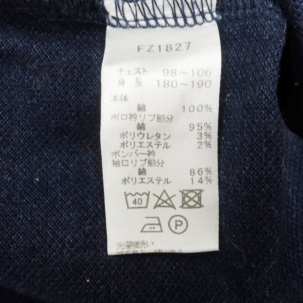 【中古】フレッドペリー FRED PERRY コットン 鹿の子 半袖ポロシャツ ネイビー【 L 】【 状態ランクC 】【 メンズ 】