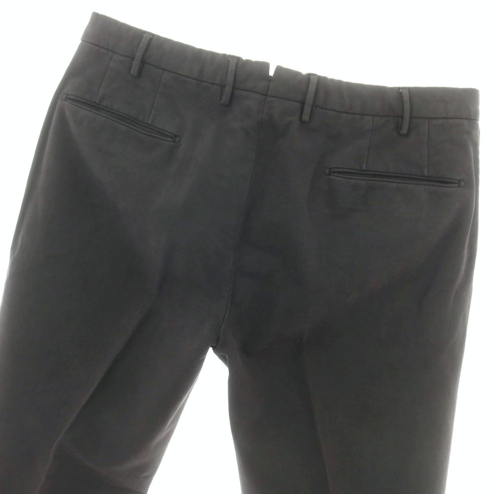 【中古】インコテックス INCOTEX ストレッチ コットン カジュアルスラックスパンツ ダークグレー系【 52 】【 状態ランクC 】【 メンズ 】