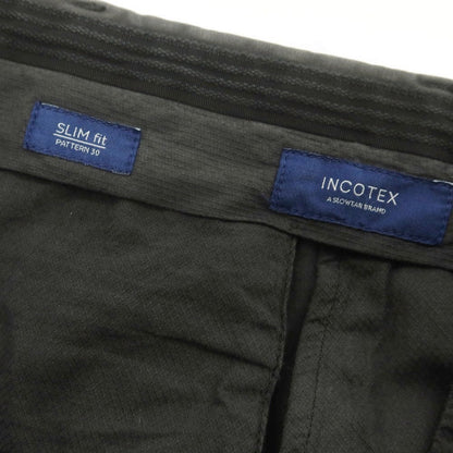 【中古】インコテックス INCOTEX ストレッチ コットン カジュアルスラックスパンツ ダークグレー系【 52 】【 状態ランクC 】【 メンズ 】