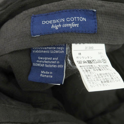 【中古】インコテックス INCOTEX ストレッチ コットン カジュアルスラックスパンツ ダークグレー系【 52 】【 状態ランクC 】【 メンズ 】