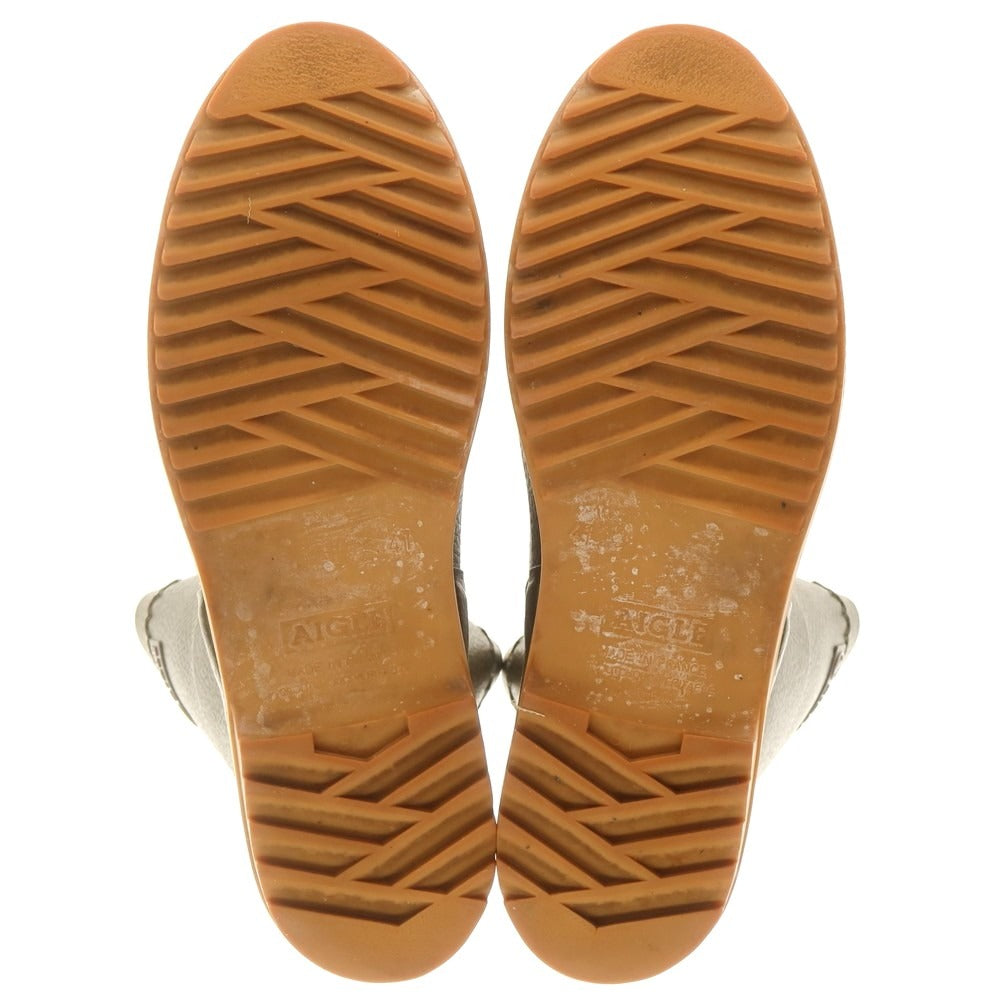 [Used] Aigle BISON Rubber Rain Boots Khaki [41] [Condition Rank B] [Men&
