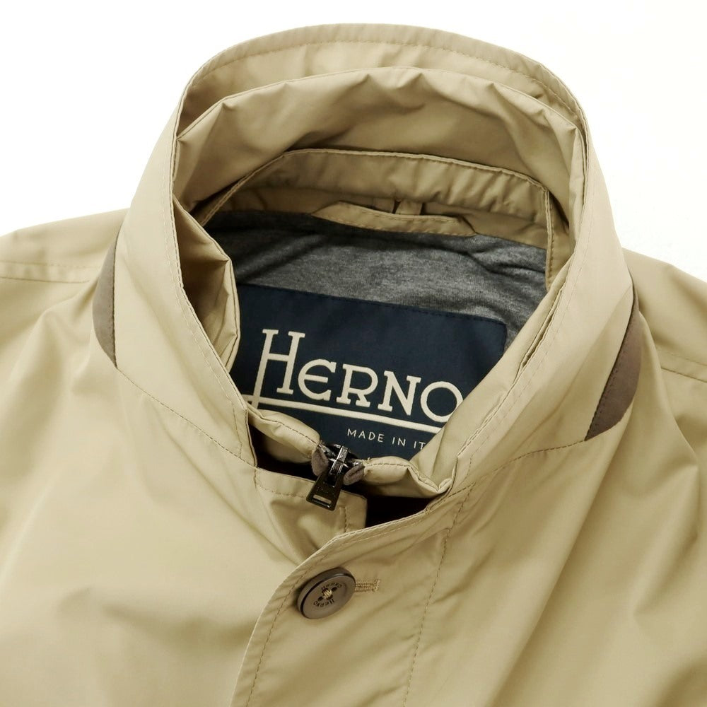 【中古】ヘルノ Herno 2WAY ポリエステル チェスターフィールドコート ベージュ【 42 】【 状態ランクB 】【 メンズ 】
