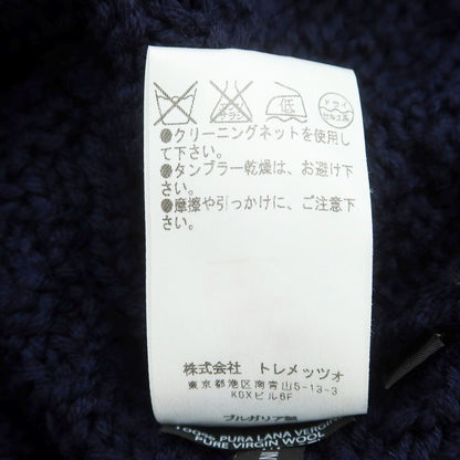 【中古】ドリューアンドコー DREW&amp;CO ローゲージ ウール タートルネック プルオーバーニット ネイビー【 S 】【 状態ランクB 】【 メンズ 】