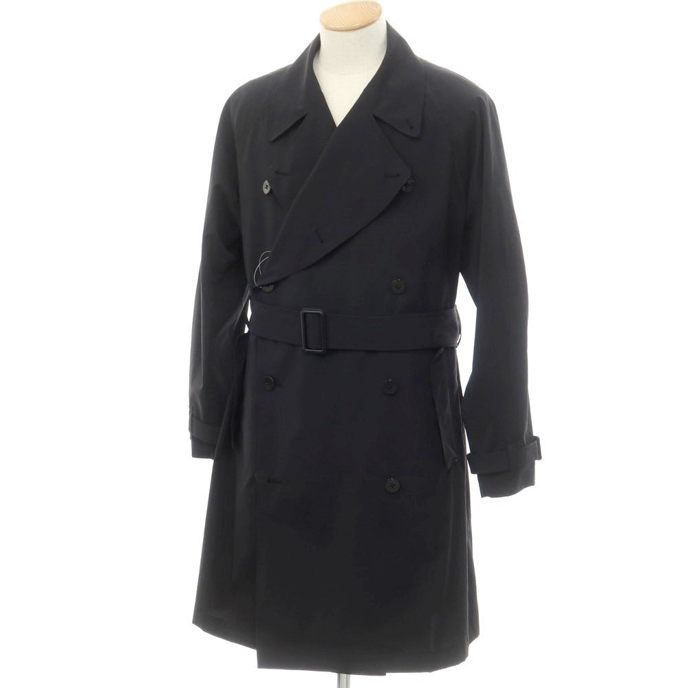 【中古】エス S ポリエステル トレンチコート ブラック【 1 】【 状態ランクC 】【 メンズ 】