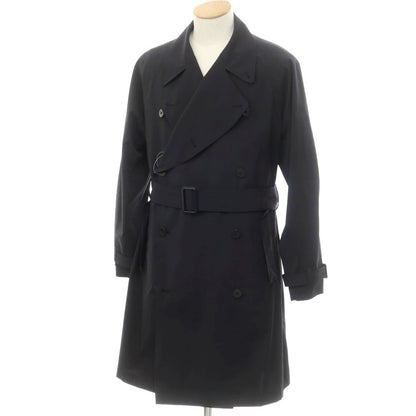 【中古】エス S ポリエステル トレンチコート ブラック【 1 】【 状態ランクC 】【 メンズ 】