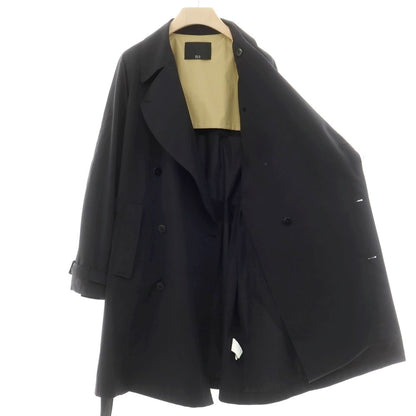 【中古】エス S ポリエステル トレンチコート ブラック【 1 】【 状態ランクC 】【 メンズ 】