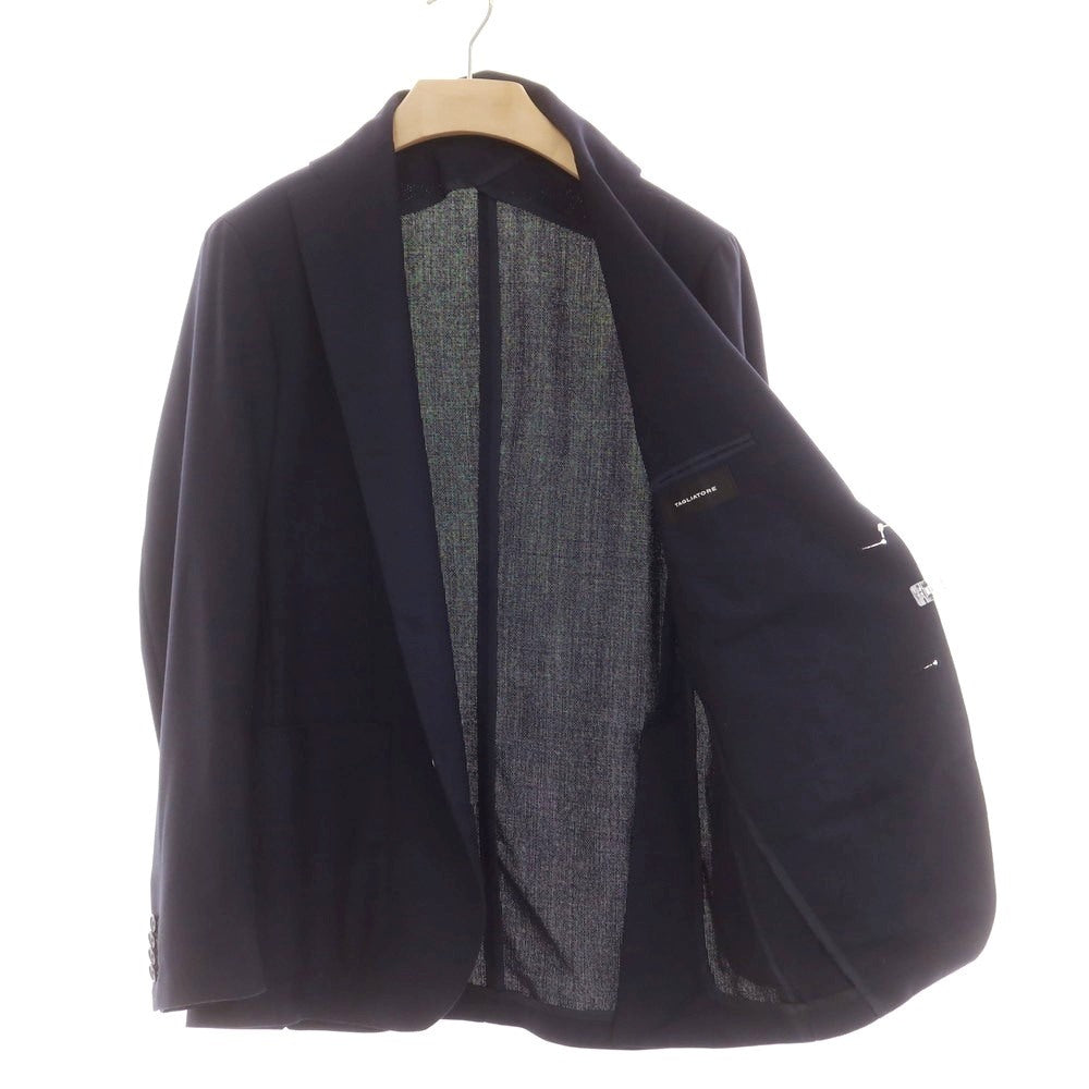 【中古】タリアトーレ TAGLIATORE サマーウール テーラードジャケット ダークネイビー【 48 】【 状態ランクA 】【 メンズ 】 [APD]