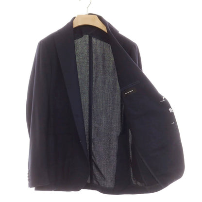 【中古】タリアトーレ TAGLIATORE サマーウール テーラードジャケット ダークネイビー【 48 】【 状態ランクA 】【 メンズ 】 [APD]